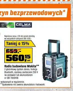 OBI Radio budowlane Makita oferta