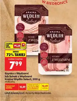Biedronka Schab z Wędzarni Kraina Wędlin Select oferta