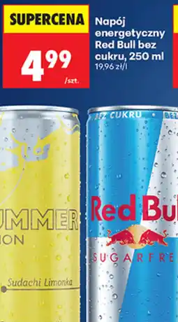 Biedronka Napój energetyczny Red Bull bez cukru oferta