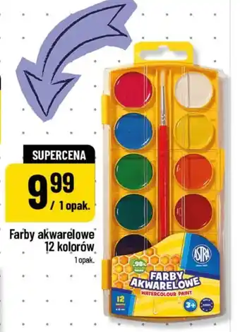 Farby akwarelowe 12 kolorów