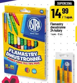 Polomarket Flamastry dwustronne 24 kolory oferta