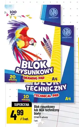 Polomarket Blok rysunkowy lub blok techniczny biały oferta