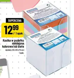 Polomarket Kostka w pudełku nieklejona kolorowa lub biała oferta