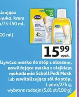 Auchan Maska do stóp z aloesem Scholl Pedi Mask oferta