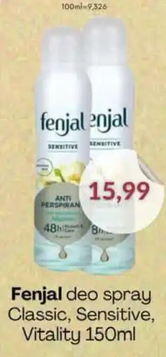 Astor Fenjal deo spray Classic, Sensitive, Vitality oferta