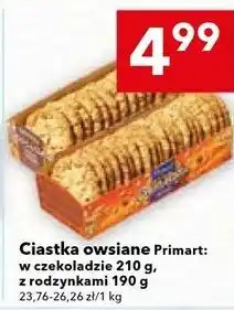 Lewiatan Ciastka owsiane Primart oferta