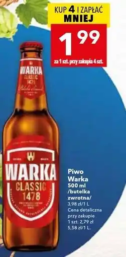 Lewiatan Piwo Warka Classic oferta