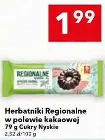Lewiatan Herbatniki Regionalne w polewie kakaowej Cukry Nyskie oferta
