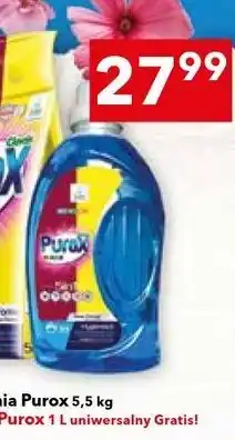 Lewiatan Proszek do prania Purox 5,5 kg + płyn do prania Purox 1 L gratis oferta