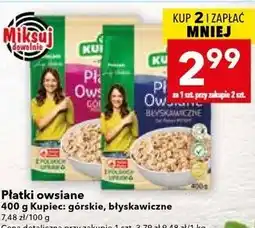 Lewiatan Płatki owsiane Kupiec oferta