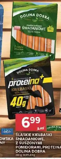 Stokrotka Śląskie Kiełbaski Śniadaniowe, z suszonymi pomidorami, Proteina+ Dolina Dobra oferta