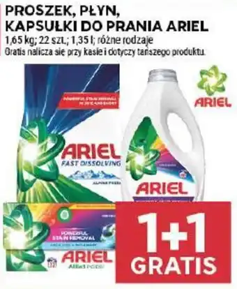 Proszek, płyn, kapsułki do prania Ariel
