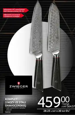 Selgros Komplet noży Zwieger oferta