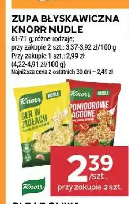 Stokrotka Zupa błyskawiczna Knorr Nudle oferta
