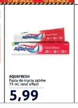 Blue Stop Pasta do mycia zębów Aquafresh Total Effect oferta