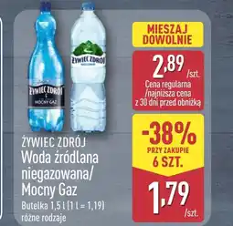 ALDI Woda niegazowana Żywiec zdrój oferta