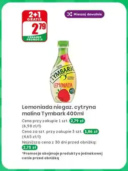 Dino Lemoniada niegazowana cytryna malina Tymbark oferta