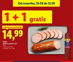 Lidl Kiełbasa żywiecka XXL Pikok oferta
