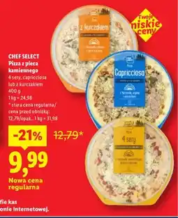 Lidl Pizza z pieca kamiennego capricciosa Chef Select oferta