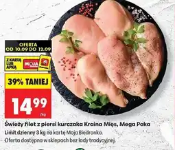 Biedronka Świeży filet z piersi kurczaka Kraina Mięs, Mega Paka oferta