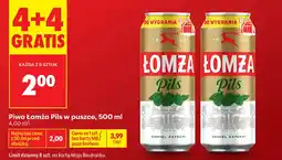 Biedronka Piwo Łomża Pils w puszce oferta