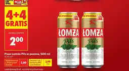 Biedronka Piwo Łomża Pils w puszce oferta