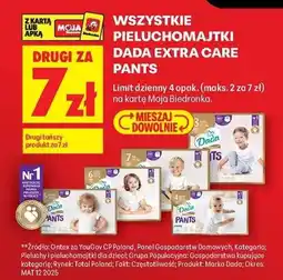 Biedronka Pieluchomajtki Dada Extra Care Pants oferta