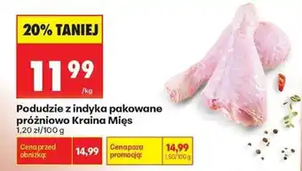 Biedronka Podudzie z indyka pakowane próżniowo Kraina Mięs oferta