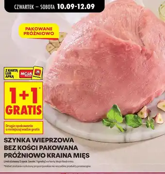 Biedronka Szynka Wieprzowa Bez Kości Pakowana Próżniowo Kraina Mięs oferta