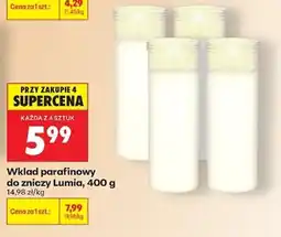 Biedronka Wkład parafinowy do zniczy Lumia oferta