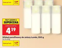 Biedronka Wkład parafinowy do zniczy Lumia oferta