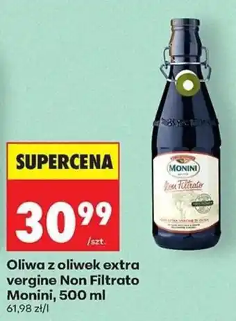 Biedronka Oliwa z oliwek extra vergine Non Filtrato Monini oferta