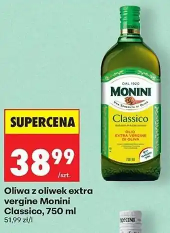 Biedronka Oliwa z oliwek extra vergine Monini Classico oferta