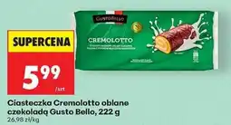 Biedronka Ciasteczka Cremolotto oblane czekoladą Gusto Bello oferta