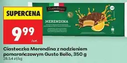 Biedronka Ciasteczka Merendina z nadzieniem pomarańczowym Gusto Bello oferta