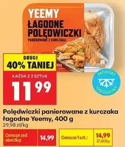 Biedronka Łagodne Połędwiczki Panierowane z Kurczaka Yeemy oferta