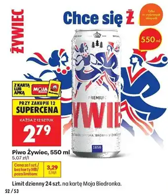 Biedronka Piwo Żywiec oferta
