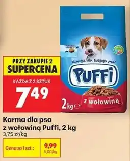 Biedronka Karma dla psa z wołowiną Puffi oferta