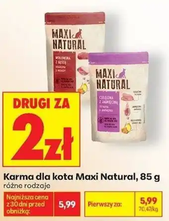 Biedronka Karma dla kota Maxi Natural oferta