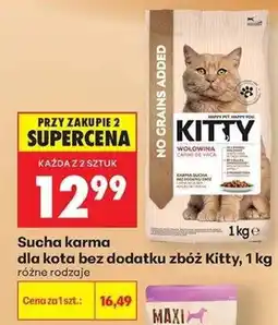 Biedronka Sucha karma dla kota bez dodatku zbóż Kitty oferta