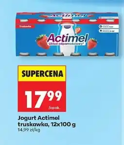Biedronka Jogurt Actimel truskawka oferta