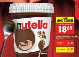 Biedronka Lody Nutella oferta
