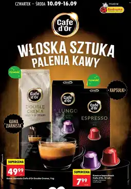 Biedronka Kawa ziarnista Cafe d'Or Double Crema oferta