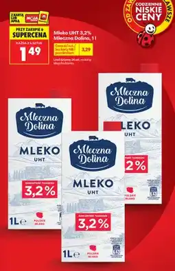 Biedronka Mleko UHT Mleczna Dolina 3,2% oferta