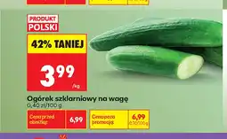 Biedronka Ogórki szklarniowe na wagę oferta