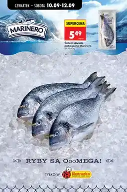 Biedronka Świeża dorada patroszona Marinero oferta