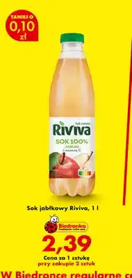 Biedronka Sok jabłkowy Riviva oferta