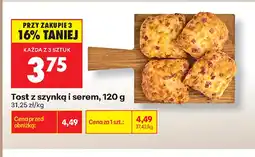 Biedronka Tost z szynką i serem oferta