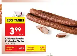 Biedronka Kiełbasa krucha Podlaska Chata oferta