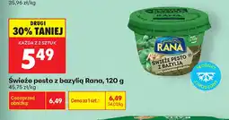 Biedronka Świeże pesto z bazylią Rana oferta